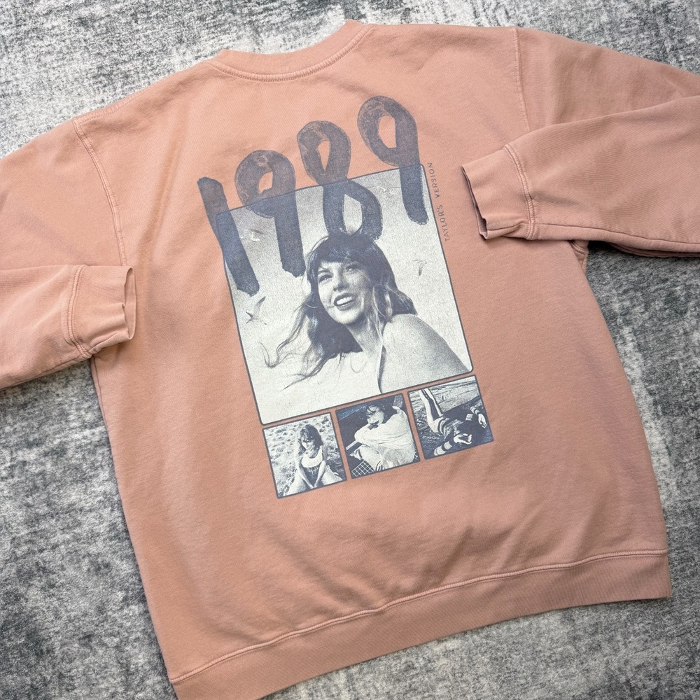 Taylor Swift 1989 Taylors Version Sweatshirt 2XL Pink Crewneck Official Merch